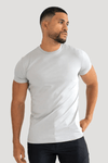 Männer muskel-fit t-shirt - weicher stretchstoff, massgeschneiderter schnitt für den alltag
