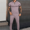 Männers outfit – halb-zip oberteil und hose für moderne freizeitlooks