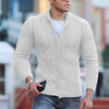 Männer kabelstrick cardigan für warme wintersaison - weicher strickpullover für lässige und smart casual anlässe