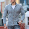 Männer kabelstrick cardigan für warme wintersaison - weicher strickpullover für lässige und smart casual anlässe