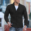 Männer kabelstrick cardigan für warme wintersaison - weicher strickpullover für lässige und smart casual anlässe