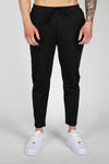 Männerslim fit sweatpants in schwarz – vielseitige, lässige freizeitbekleidung
