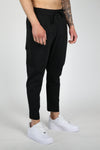 Männerslim fit sweatpants in schwarz – vielseitige, lässige freizeitbekleidung