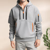 Halb-zip hoodie - vielseitiger pullover sweatshirt für herren