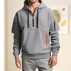 Halb-zip hoodie - vielseitiger pullover sweatshirt für herren