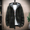 Männer strick winterjacke - trendiger zip-hoodie für wärme