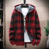 Männer strick winterjacke - trendiger zip-hoodie für wärme
