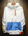 Wasserdichte kapuzenjacke - zeitgemässe outdoorjacke für männer