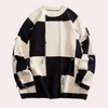 Männers oversized pullover - karierter strickpullover für den alltag