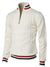 Männer kabelstrick-pullover - klassischer half-zip für die kalte jahreszeit
