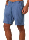 Männers leinen shorts - leichte sommerhosen für entspannte tage - atmungsaktiver komfort und pflegeleicht
