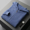 Männer zip-up hoodie - leichter strickpullover für lässige anlässe