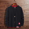 Männer langarm pullover für stilvolle herbst- und wintermode - vielseitiger casual jumper in schwarz und grau