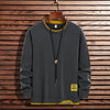 Männer langarm pullover für stilvolle herbst- und wintermode - vielseitiger casual jumper in schwarz und grau