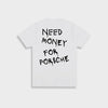 Marlon - männer retro 'geld für porsche' baumwoll-t-shirt