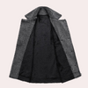 Eleganter herren-mantel mit weichem fleece-futter – vielseitige oberbekleidung für deinen alltag