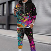 Herren 2-teilige trendige hoodie und jogginghose - lässige alltagsmode