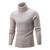 Männers pullover mit kabelstrick und rollkragen - dicke, warme sweater für legere anlässe