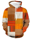 Männers hoodie im patchwork-design - stylische winterkleidung für jeden tag
