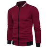 Lässige gequiltete zip-jacke – trendige herren-oberbekleidung